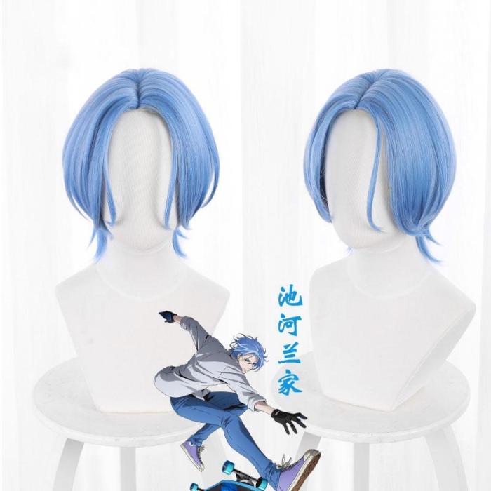 Sk8 The Infinity Sk∞ Langa Blue Cosplay Wig