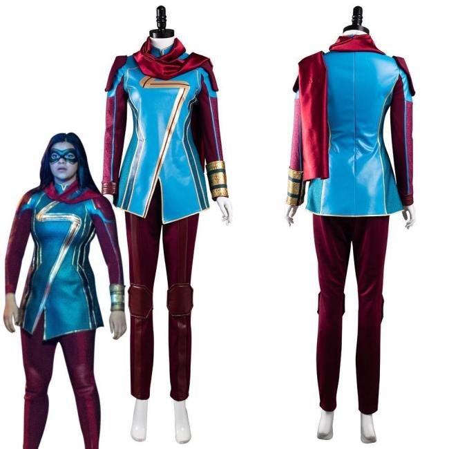 Ms. Marvel Kamala Khan Outfits Halloween Carnival Suit Cosplay Costume