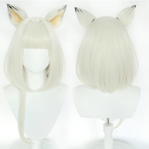 Arknights Kal‘Tsit Heat Resistant Synthetic Hair Carnival Halloween Party Props Cosplay Wig