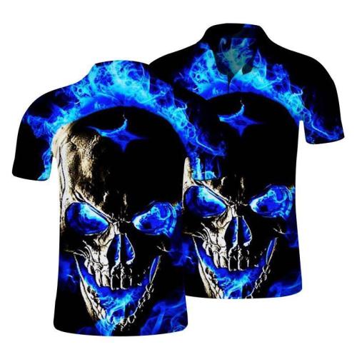 Short Sleeves Summer Fashion Casual Skull T-Shirt