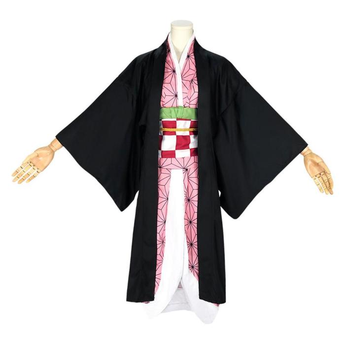 Demon Slayer Kamado Nezuko Adult Kimono Outfits Halloween Carnival Suit Cosplay Costume