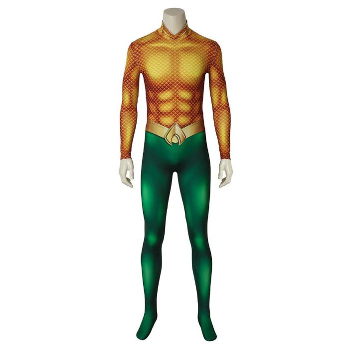 Aquaman Arthur Curry Comics  Movie Aquaman Jumpsuit Cosplay Costume -