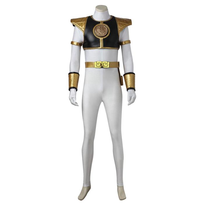 Mighty Morphin Power Rangers White Ranger Cosplay Costume