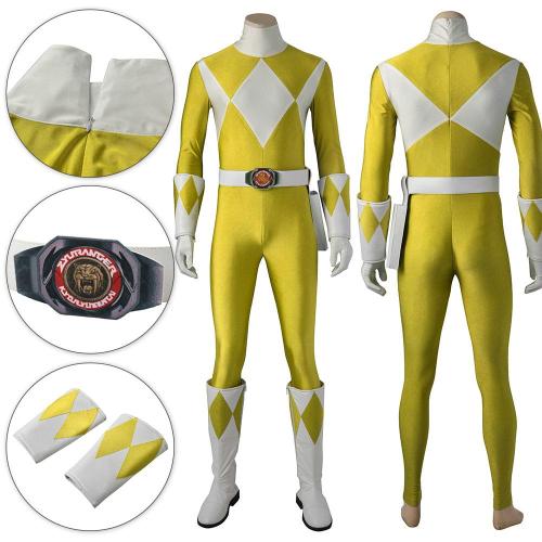 Mighty Morphin Power Rangers Yellow Ranger Cosplay Costume