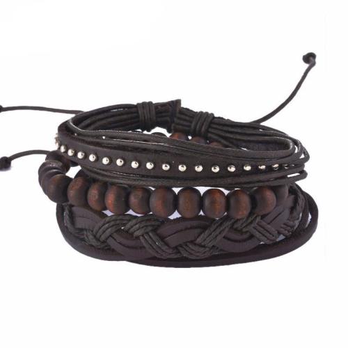 Bard Leather & Wood Bracelet