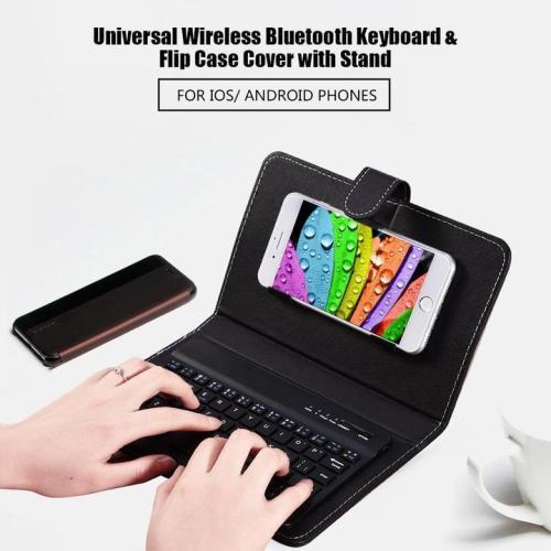 Wireless Bluetooth Keyboard With Leather