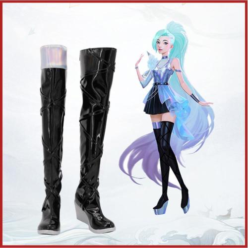 League Of Legends Lol Seraphine Boots Halloween Costumes Accessory Custom Made Cosplay Shoes