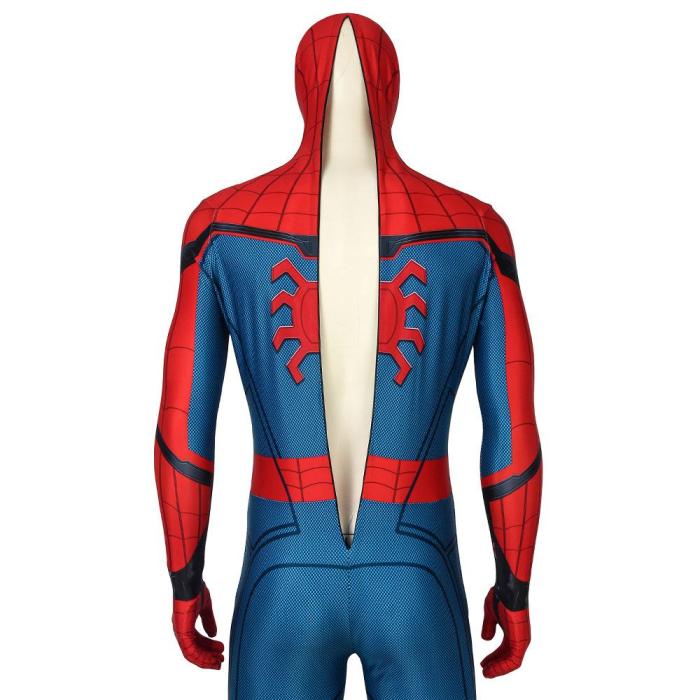 Spider-Man Peter Parker Stark Suit Spider-Man: Far From Home Jumpsuit Cosplay Costume -