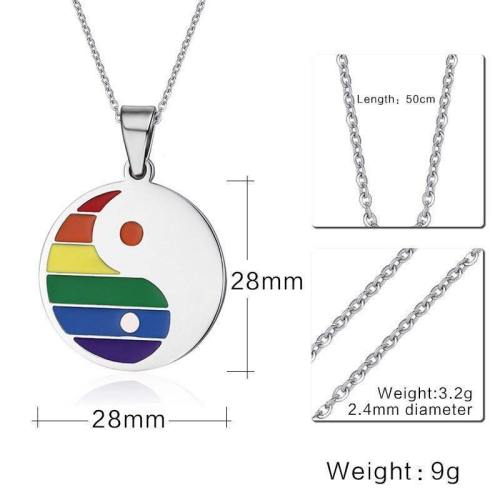 Fashionable Gay Pride Necklace