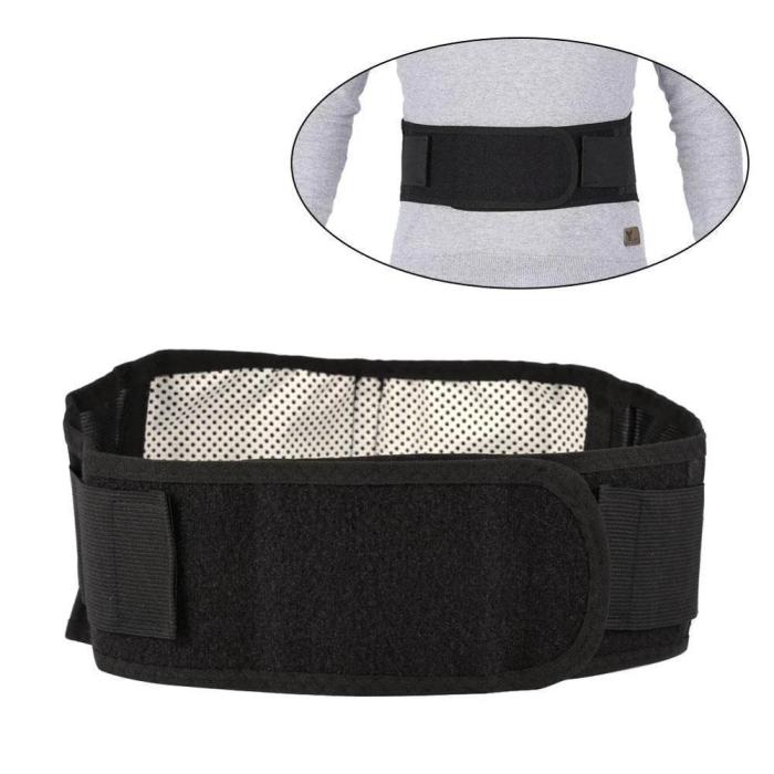 Magnetic & Heat Therapy Lumbar Support - Tourmaline Self Heating Belt