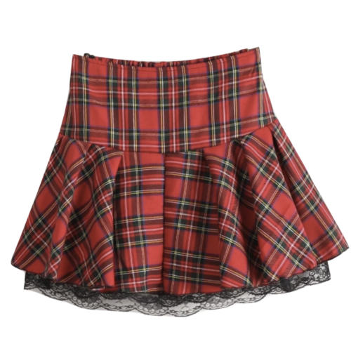 Plaid School Girl Skirt