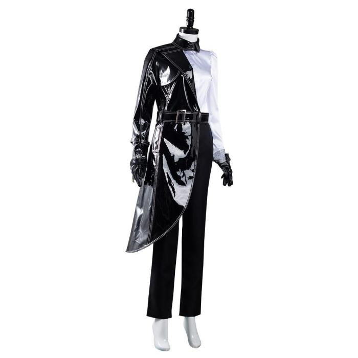 Cruella Black White Shirt Coat Pants Outfits Halloween Carnival Suit Cosplay Costume