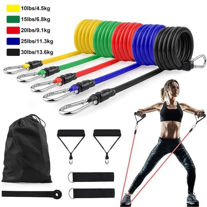Latex Resistance Bands Crossfit Training Exercise Yoga Tubes