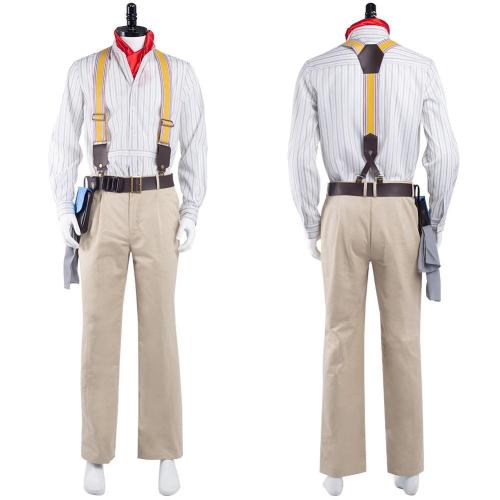 Jungle Cruise Frank Wolff  Shirt Pants Outfits Halloween Carnival Suit Cosplay Costume