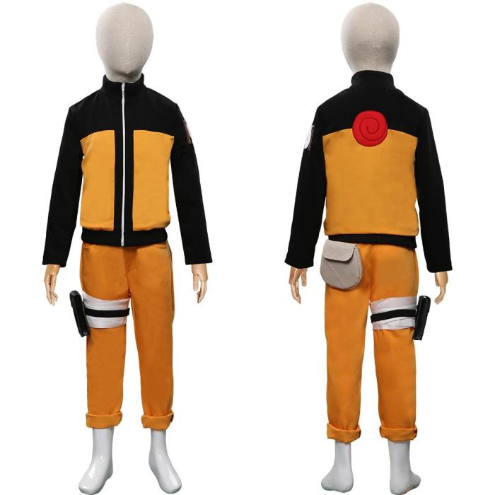 Anime Naruto-Uzumaki Naruto Kids Children Outfits Halloween Carnival Costume Cosplay Costume