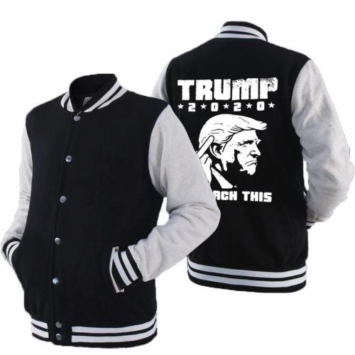 Baseball Uniform Men America President Jackets Coats  Tracksuit Streetwear