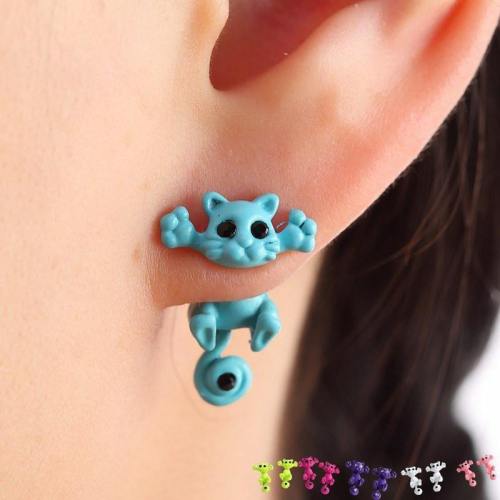 Cute Cat Stud Earrings