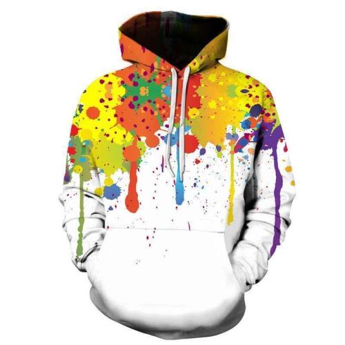 Watercolor Ink 3D Sweatshirt, Hoodie, Pullover