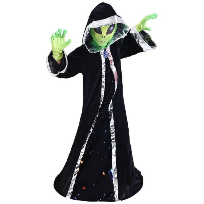 Kids Alien Lord Senior Civilized Visitor Uniform Cosplay Costume