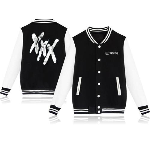 Lovely Harajuku Baseball Uniform Xxx Tentacion Jackets Casual Sportswear