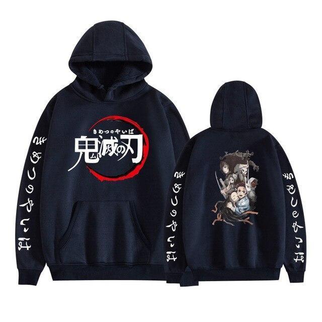 Japanese Hoodie Anime Demon Slayer Tops Pullover Sweatshirt Women Men Tanjiro Kamado Costume Hoodies Harajuku Sudadera Hombre