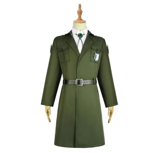 Attack On Titan Levi Eren Mikasa Scouting Legion Trench Coat Uniform Halloween Carnival Costume Cosplay Costume