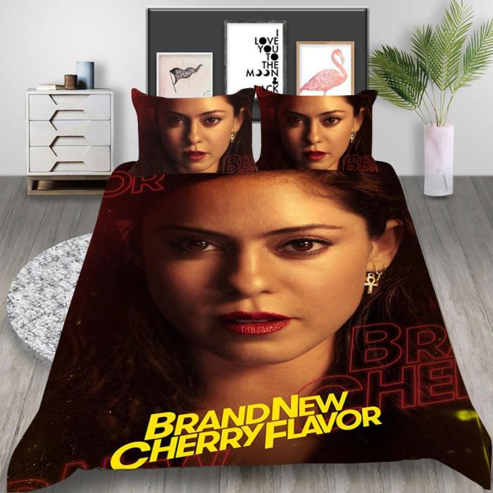 Brand  Cherry Flavor Cosplay Bedding Set Duvet Cover Pillowcases Halloween Home Decor