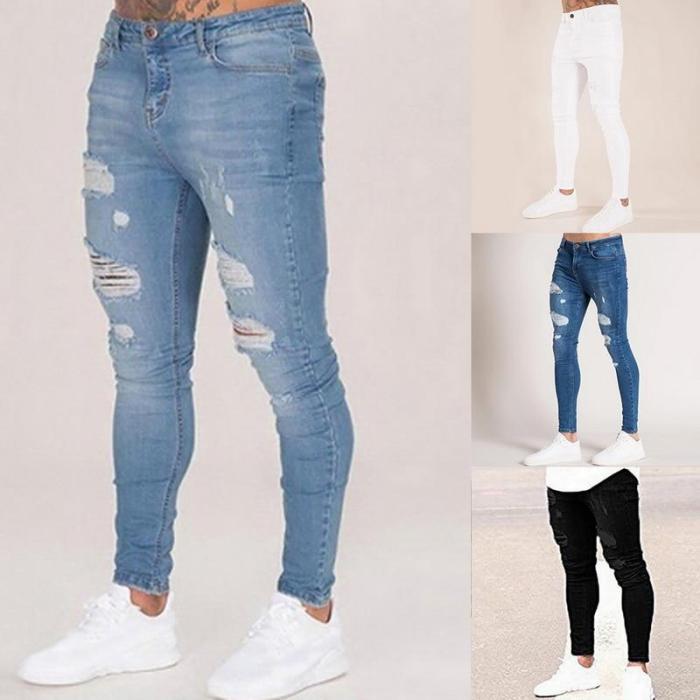 Fashion Slim Pencil Pants Streetwear Jeans