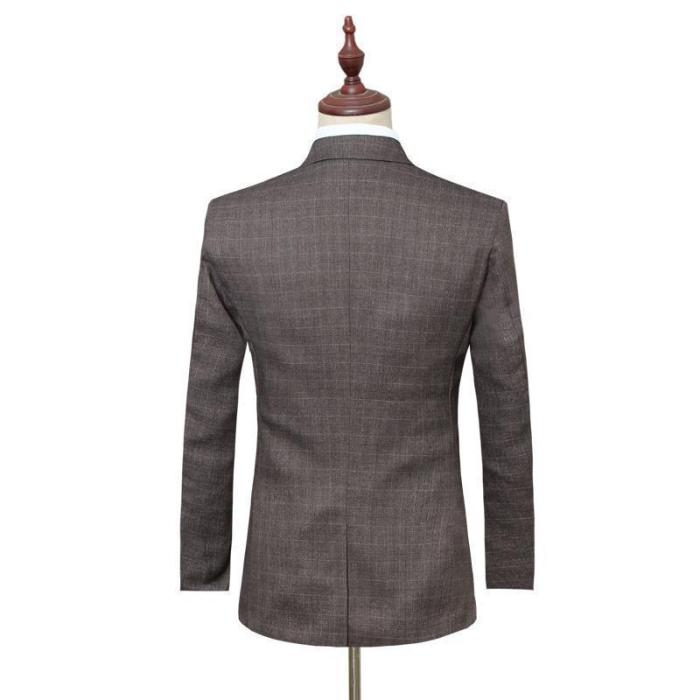 Men'S Luxury Wool Suits (Jacket+Pants+Vest)