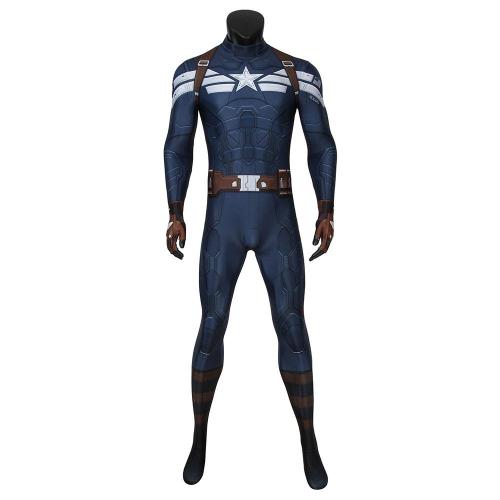 Captain America Steven Rogers Avengers 2: Age Of Ultron Jumpsuit Cosplay Costume -