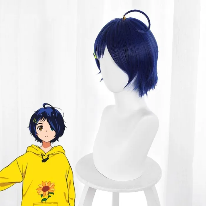 Wonder Egg Priority Ooto Ai Blue Cosplay Wig