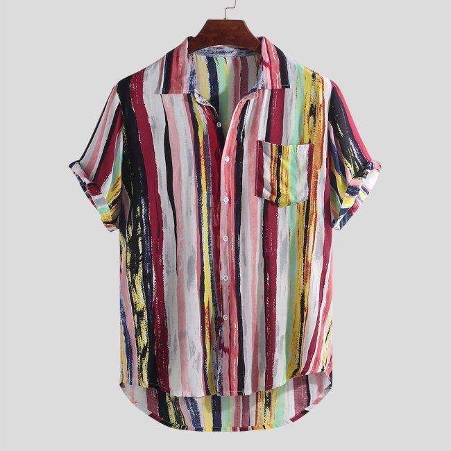 Colorful Short Sleeve Shirt-1