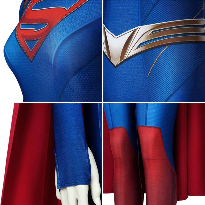Supergirl Kara Danvers Supergirl Season 5 Jumpsuit Cosplay Costume -