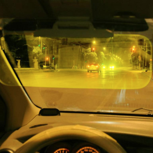 2 In 1 Car Sun Visor Day Night Hd Anti Glare Dazzling Goggle Driving Sunshade Mirror