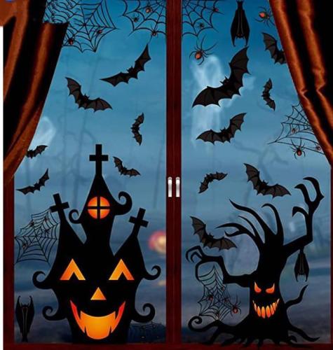 Halloween Decoration Wall Stickers Window Glass Environmental Protection