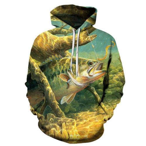 Big Fish 3D Sweatshirt, Hoodie, Pullover