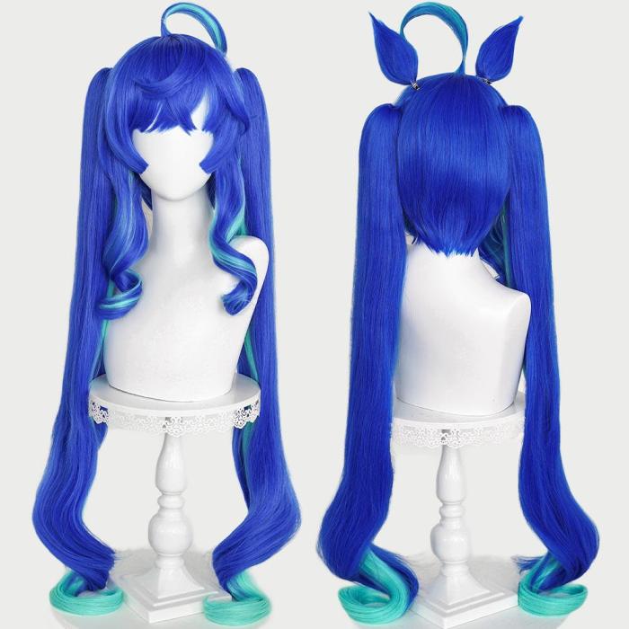 Pretty Derby Twin Turbo  Heat Resistant Synthetic Hair Carnival Halloween Party Props Cosplay Wig