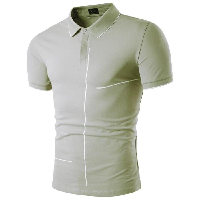 Mens  Business Casual  Polo Cotton Shirt