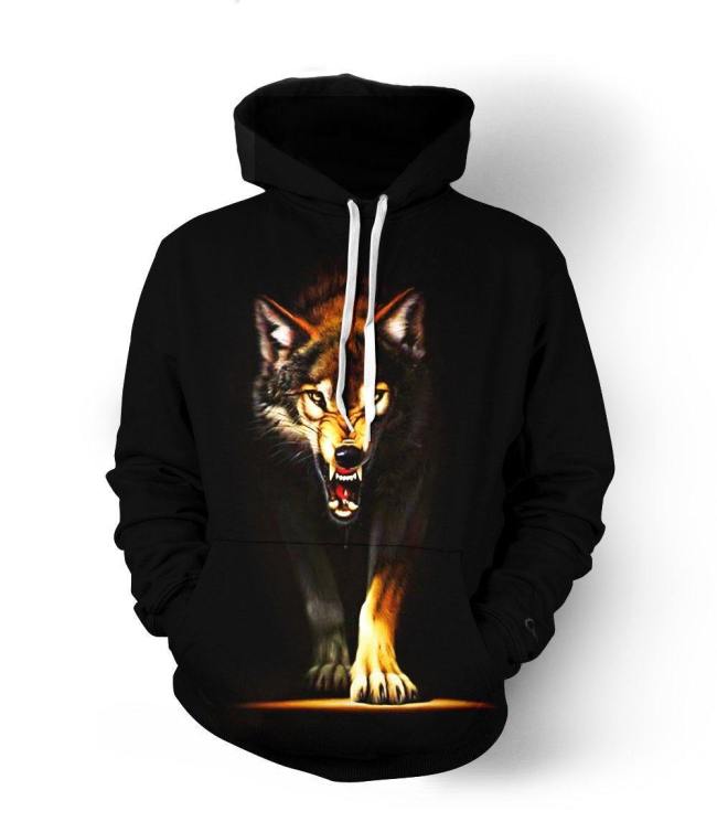 Angry Wolf 3D Hoodie