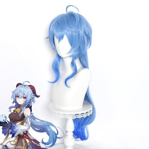 Genshin Impact Ganyu Blue Cosplay Wig