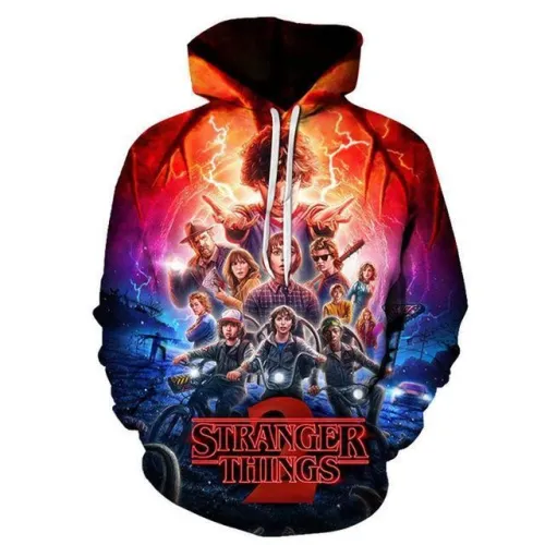 Stranger Things Movie All Stars Unisex 3D Printed Hoodie Pullover Sweatshirt
