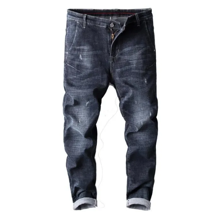 Washed Denim Pants For Men
