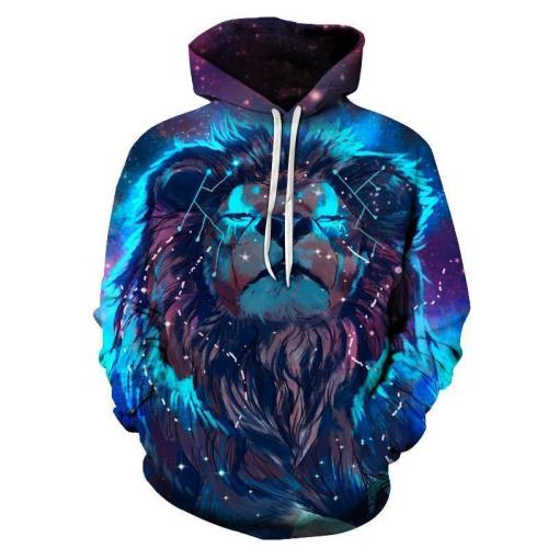 Lion Constellation 3D Sweatshirt, Hoodie, Pullover