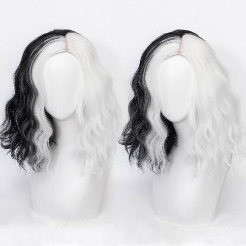 Cruella De Vil Cruella Heat Resistant Synthetic Hair Cosplay Wig
