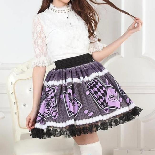 Purple Playing Card Skirt