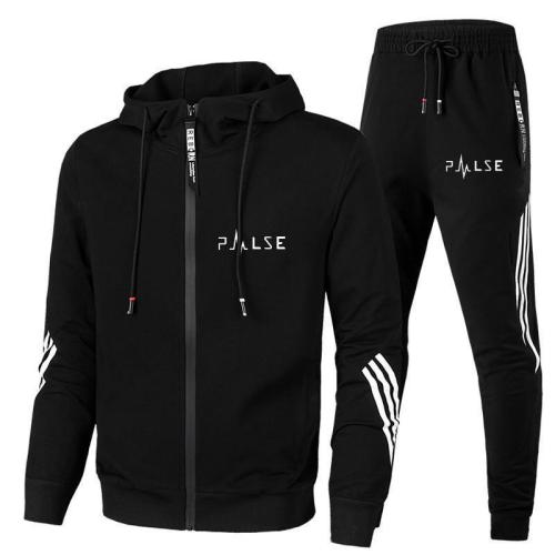 Men'S Comfortable Solid Hoodies Suit