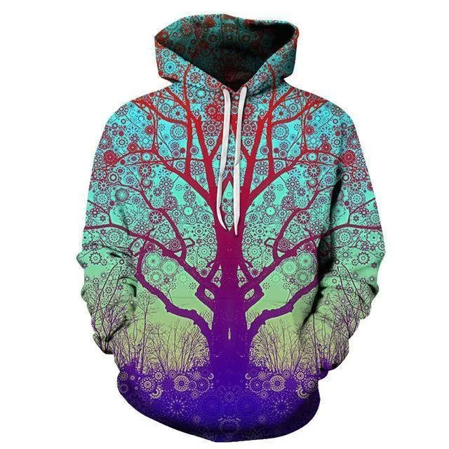 Yogi Tree 3D Sweatshirt Hoodie Pullover