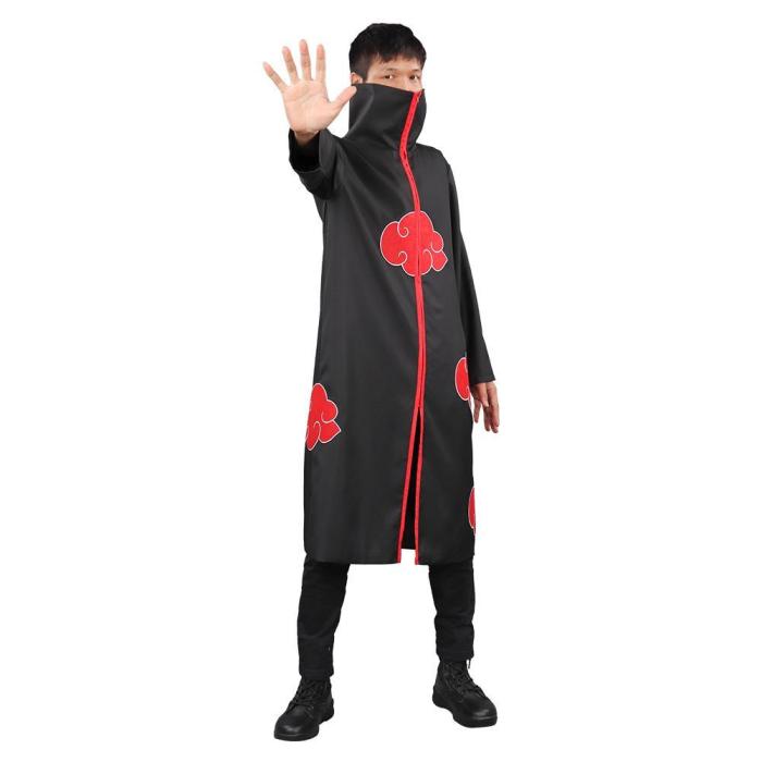 Naruto Akatsuki Cloak Outfits Halloween Carnival Suit Cosplay Costume