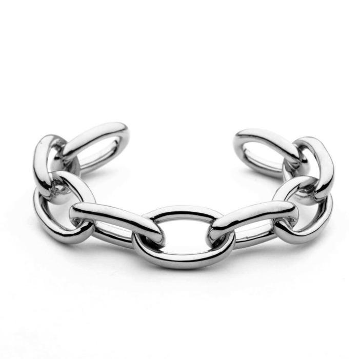 Chunky Link Chain Cuff Bracelet