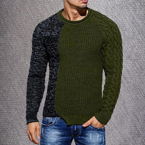 Men'S Fashion Knitting Sweater Low Round Neck  Ariivals